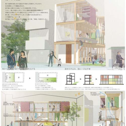 塚本琢也さん(建築都市・M2)が三栄建築設計住宅設計競技佳作(学生アイデア部門)を受賞